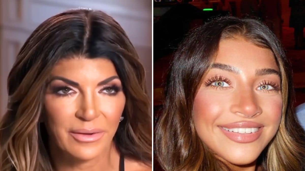 RHONJ duo Teresa Giudice screenshot and Gia Giudice Instagram selfie