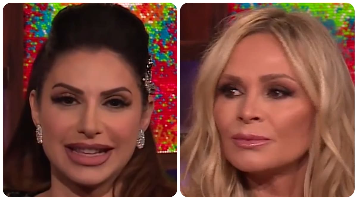 Jennifer Aydin and Tamra Judge on wwhl.