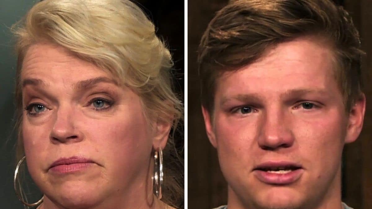 janelle and her son garrison brown film confessionals on sister wives season 18