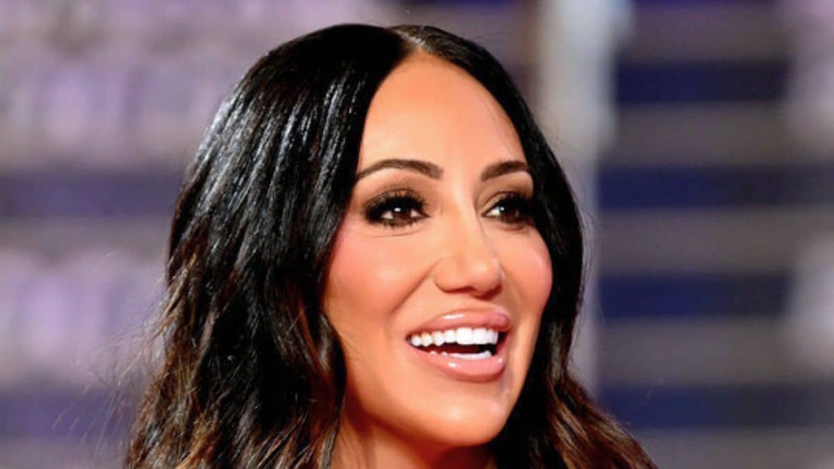 RHONJ star Melissa Gorga at a BravoCon panel in 2023