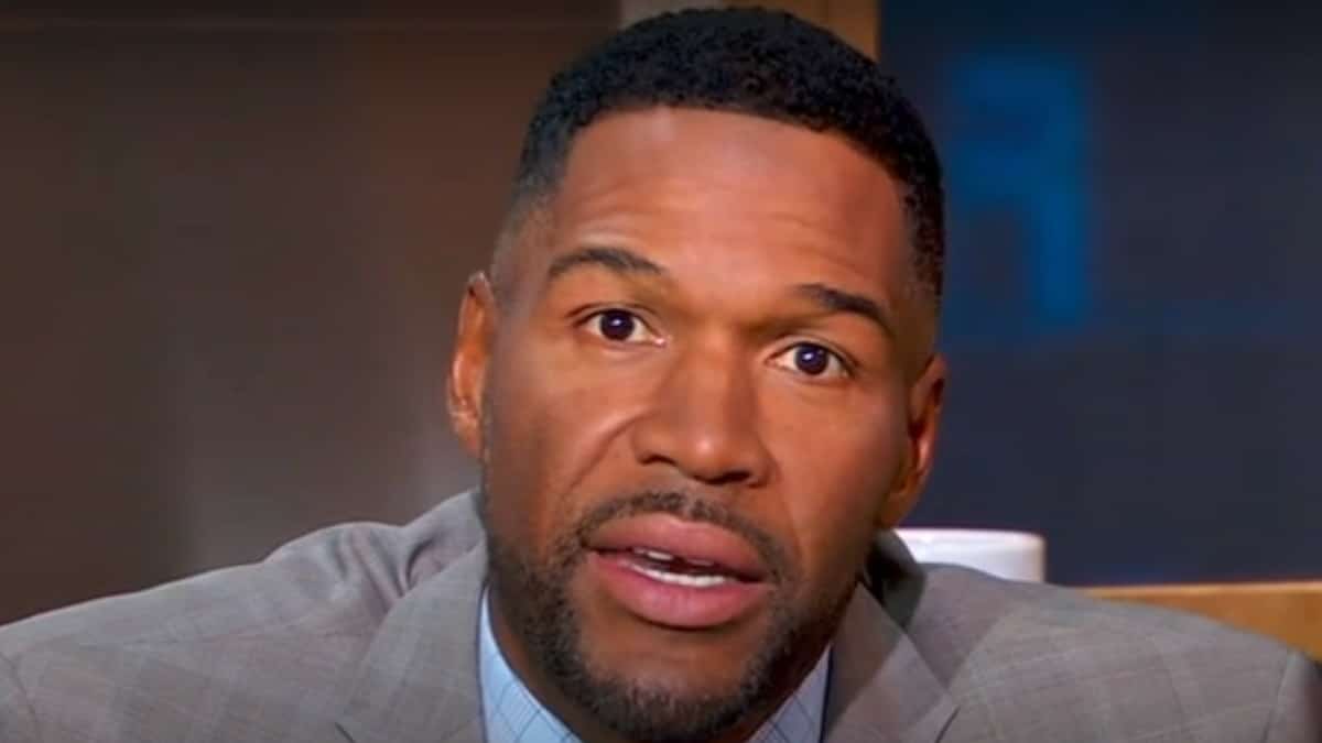 michael strahan face shot from episode of good morning america