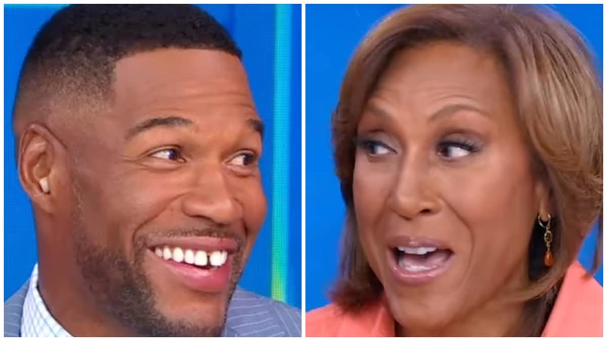 michael strahan and robin roberts face shots from gma september 2024