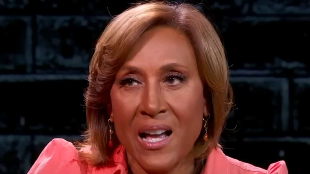 robin roberts face shot during live hot ones on gma