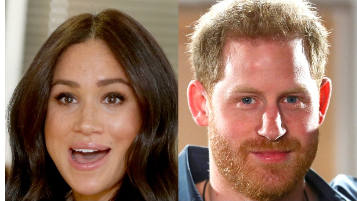 Meghan Markle and Prince Harry at separate events