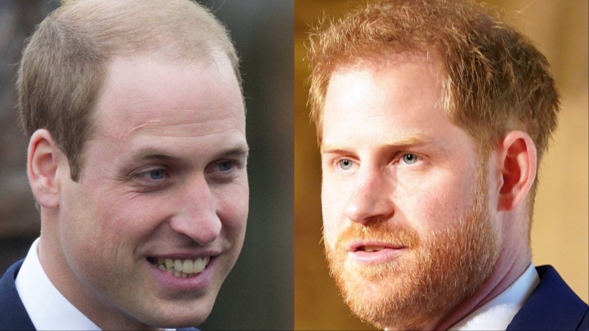 Prince William and Prince Harry at separate events