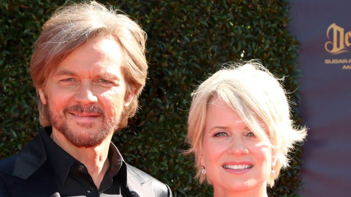 Stephen Nichols and Mary Beth Evans on the red carpet