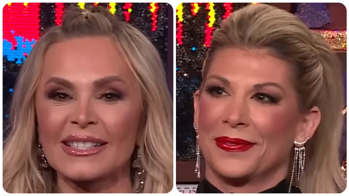 Tamra Judge and Alexis Bellino on WWHL.