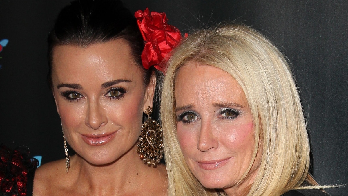 Kyle Richards and Kim Richards at the Care Foundation's 2nd Annual Halloween Benefit Event, 2012