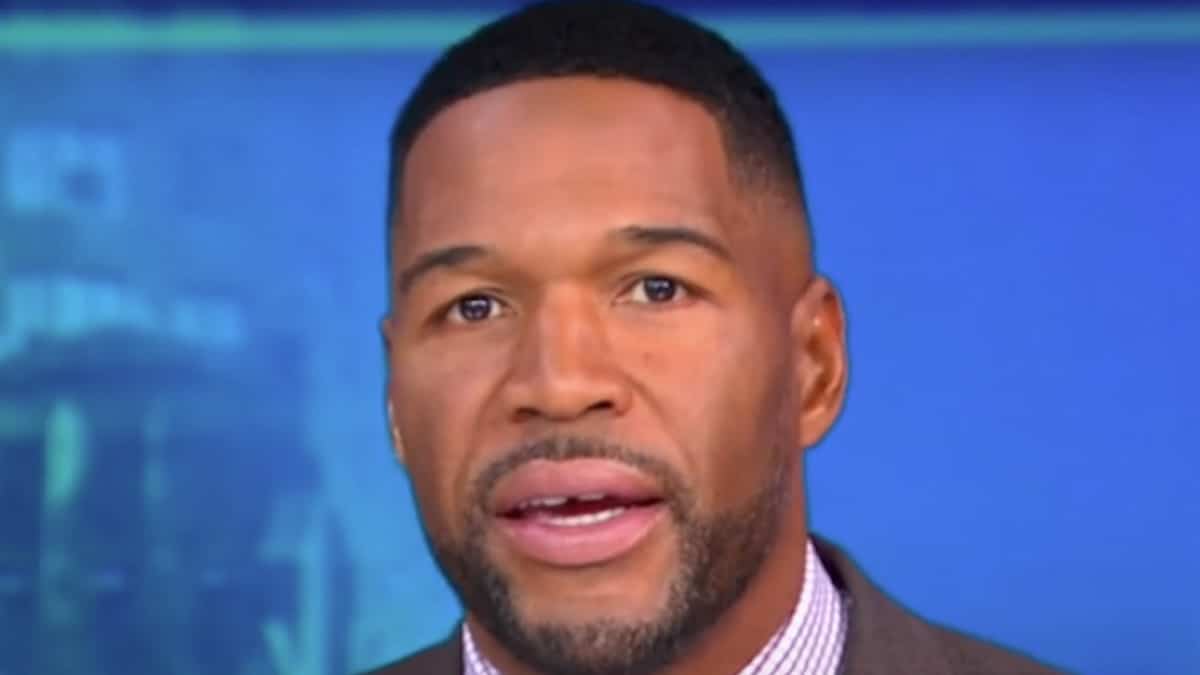 michael strahan face shot from good morning america in 2024