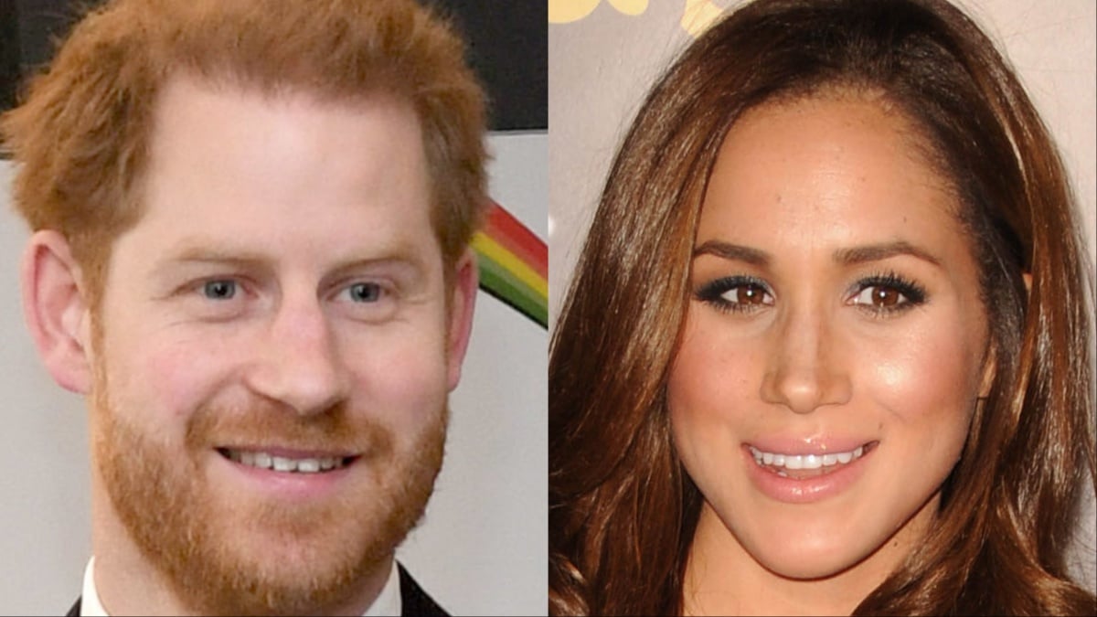 Prince Harry and Meghan Markle at different events