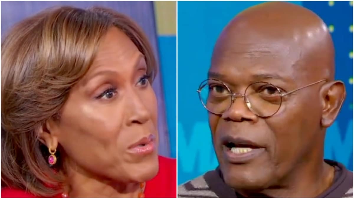 robin roberts and samuel l jackson face shot from abc gma interview