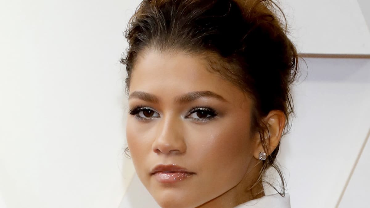 zendaya face shot from 94th Academy Awards in Los Angeles