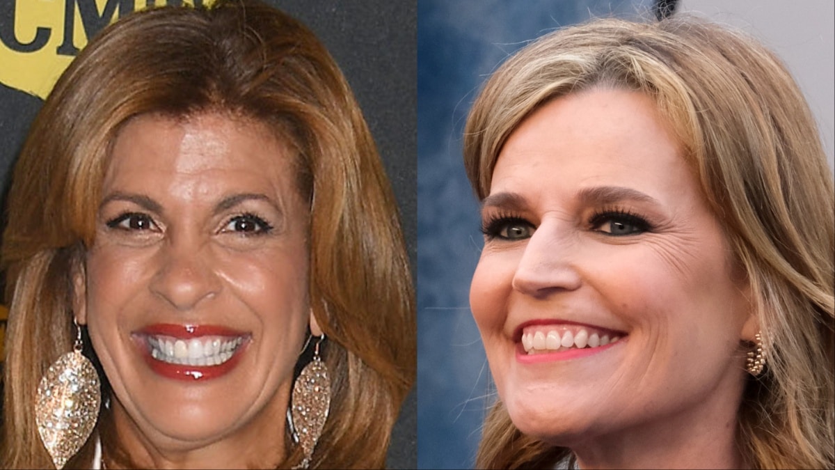 Hoda Kotb and Savannah Guthrie at different events