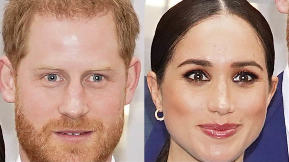 Prince Harry and Meghan Markle at an event in London