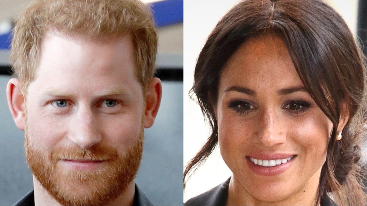 Prince Harry and Meghan Markle at different events