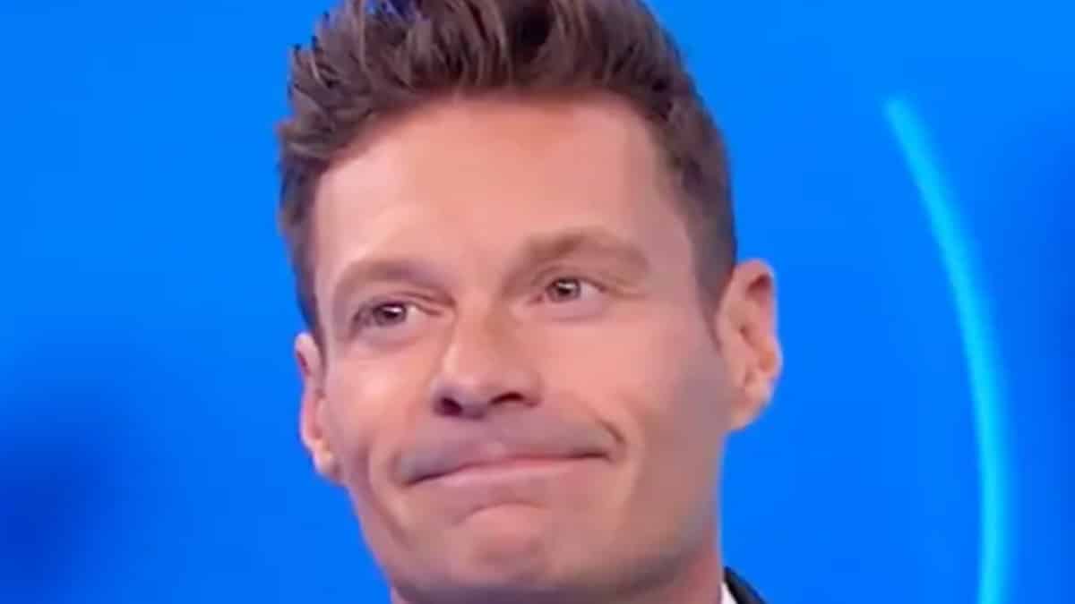 Ryan Seacrest on his first episode of Wheel of Fortune.