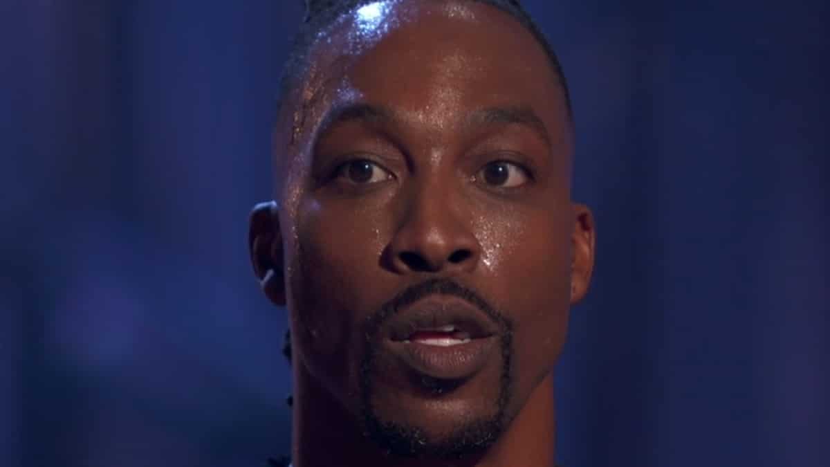 dwight howard face shot on dancing with the stars season 33