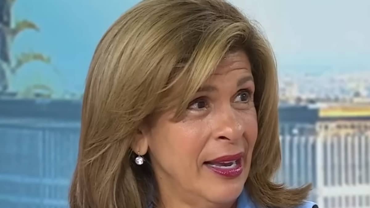 hoda kotb face shot during nbc today show