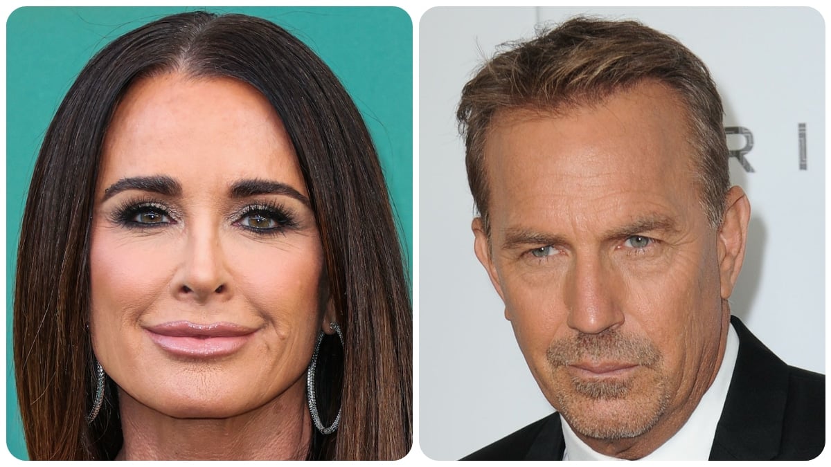 Kyle Richards and Kevin Costner attend events