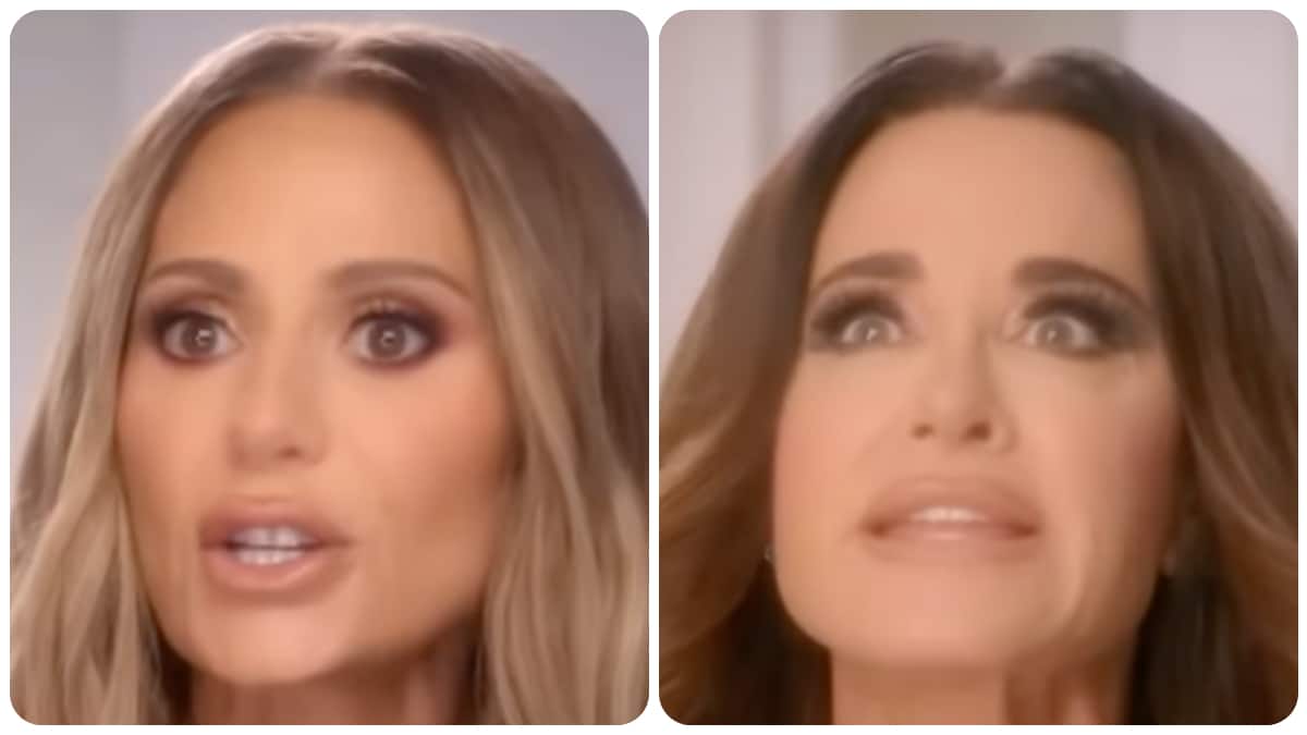 Dorit Kemsley and Kyle Richards in RHOBH.