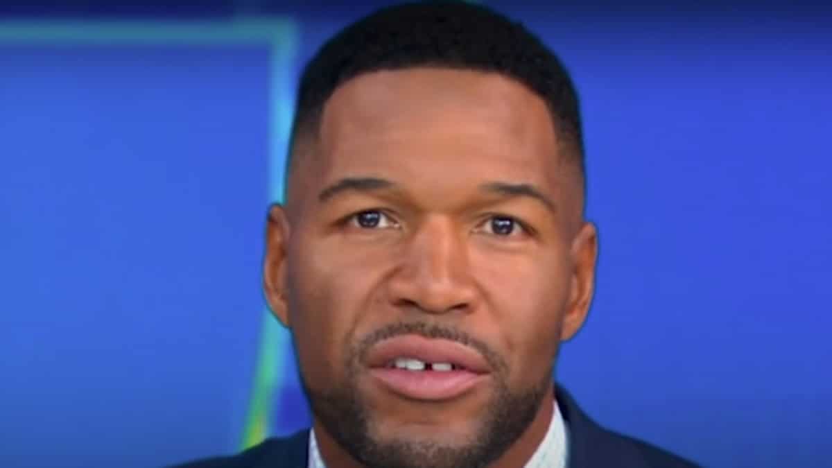 michael strahan face shot from good morning america on abc