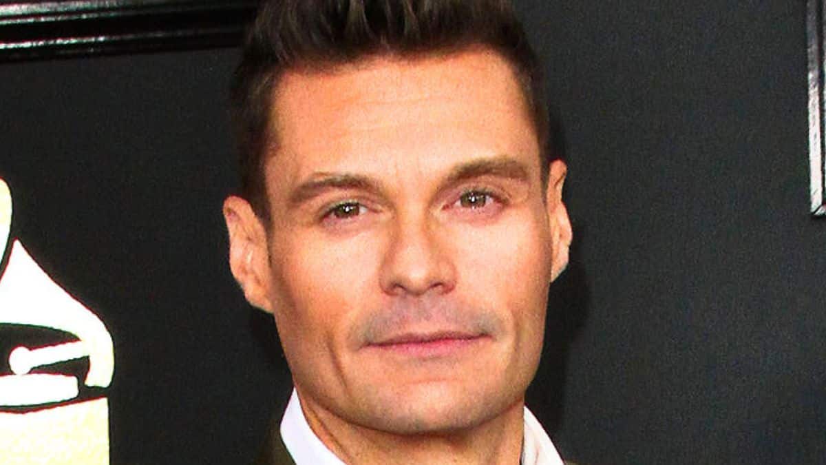 ryan seacrest attends the 59th Annual GRAMMY Awards on the red carpet