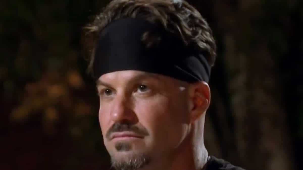 johnny bananas face shot from the arena on the challenge season 40