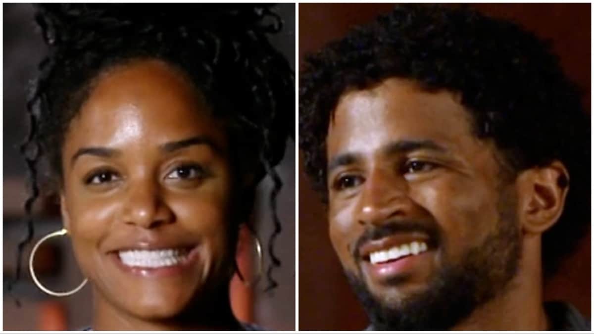 nia moore and kyland young face shot from the challenge season 40