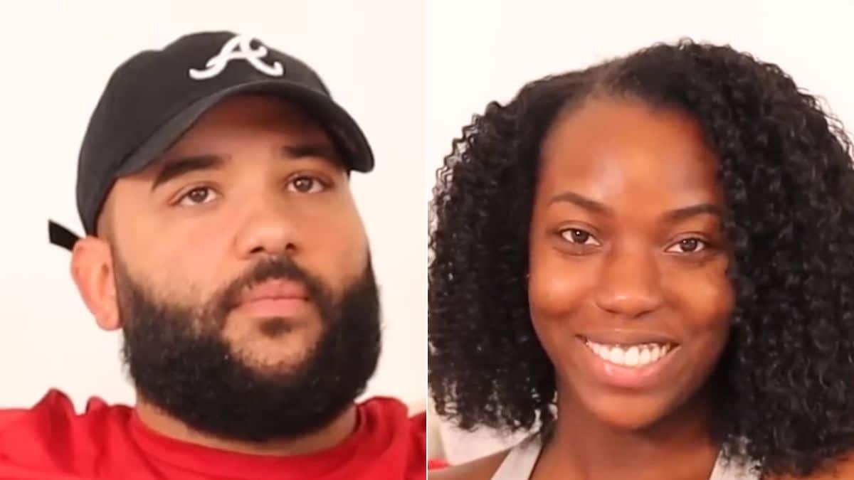 MAFS couple Vincent Morales and Briana Myles YouTube screenshot