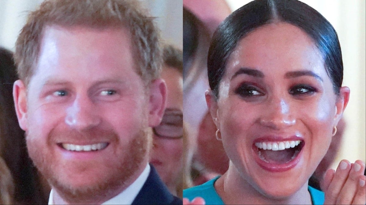 Prince Harry and Meghan Markle an event