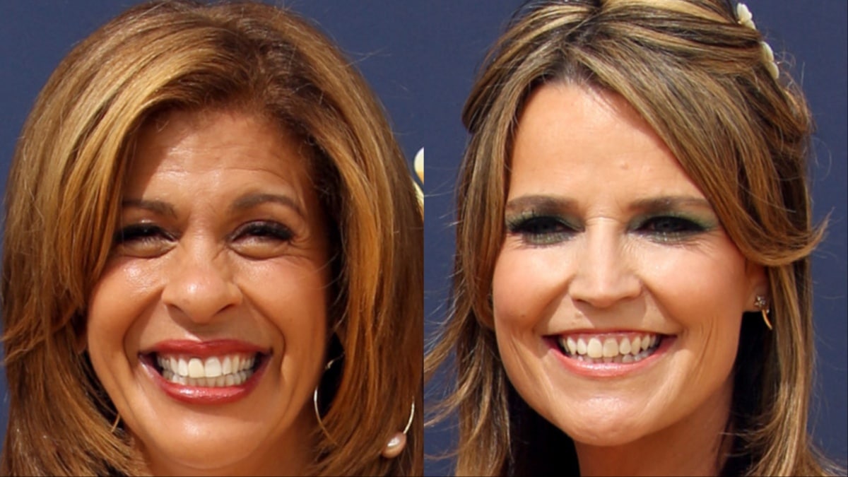 Hoda Kotb and Savannah Guthrie at the Emmys