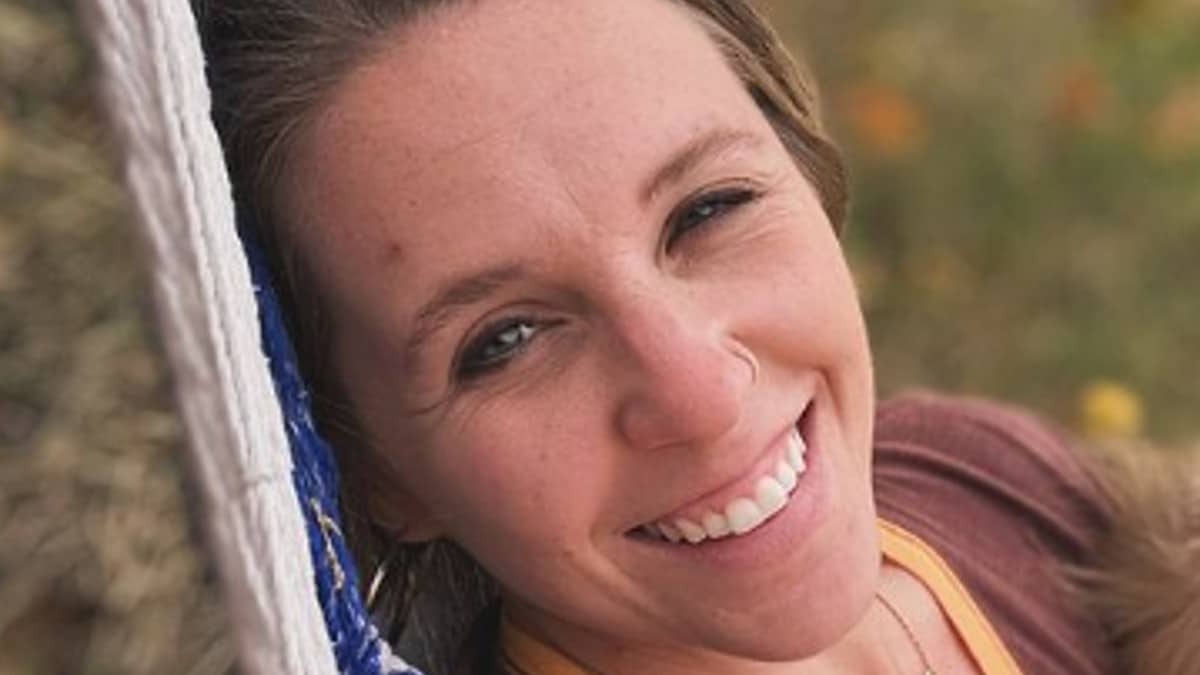 Jill Duggar on a hammock