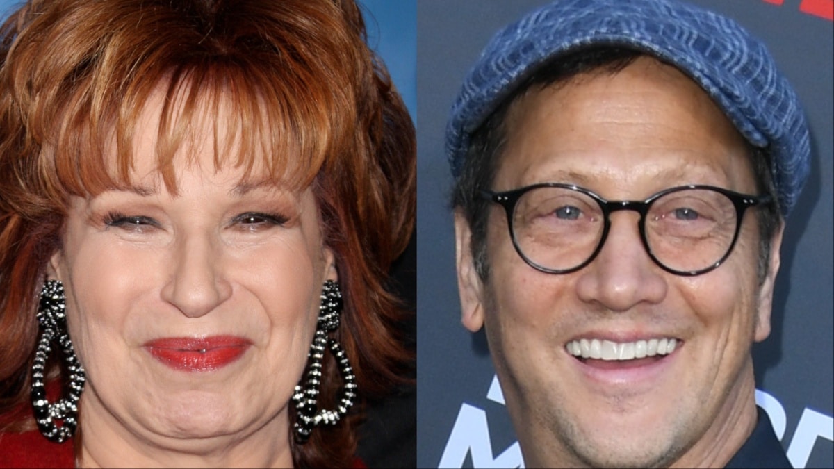 Joy Behar and Rob Schneider at different events