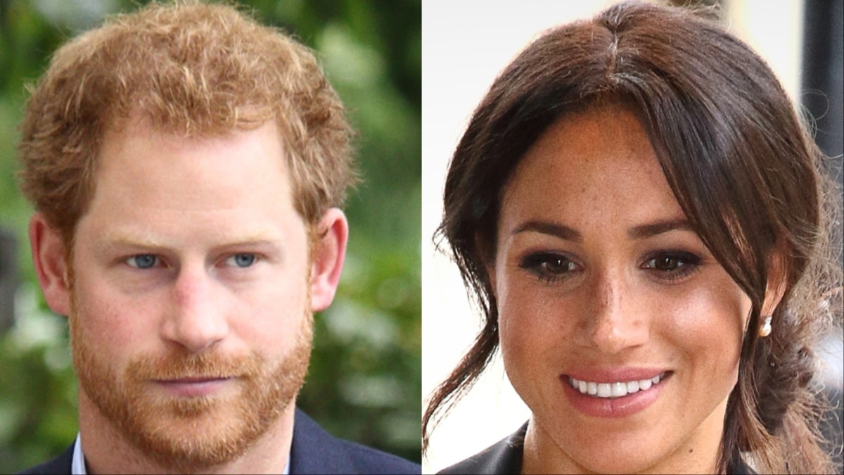 Prince Harry and Meghan Markle at different events