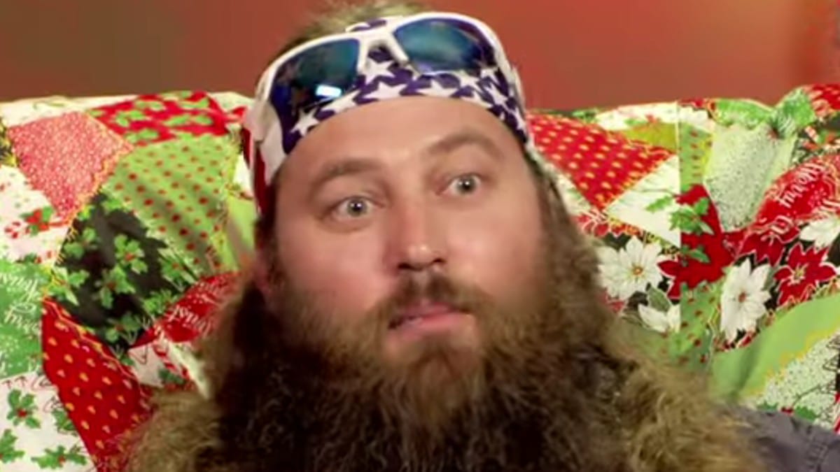 Willie Robertson in a Duck Dynasty confessional