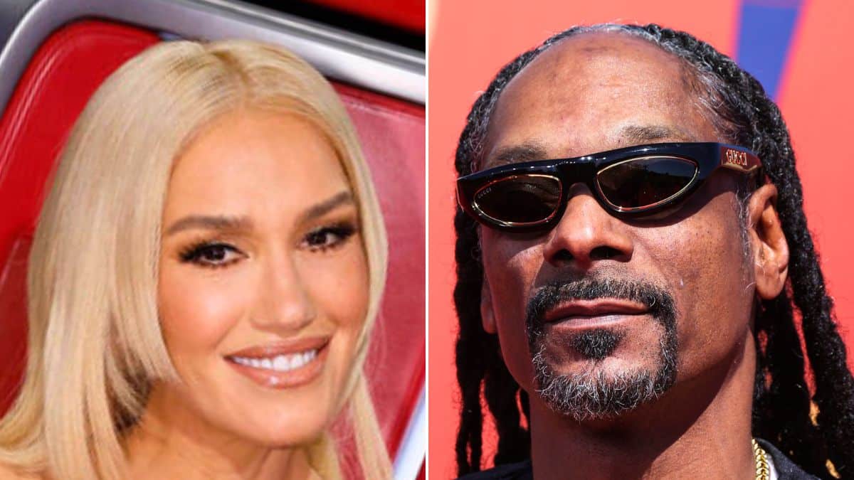 The Voice coaches Gwen Stefani press photo; Snoop Dogg 2022 MTV Movie Awards photo