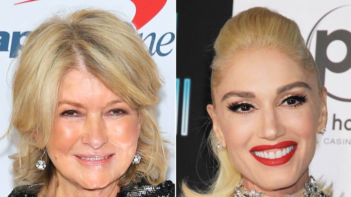 Martha Stewart at Z100's Jingle Ball 2021;Gwen Stefani at Planet Hollywood Resort & Casino in Las Vegas, 2018