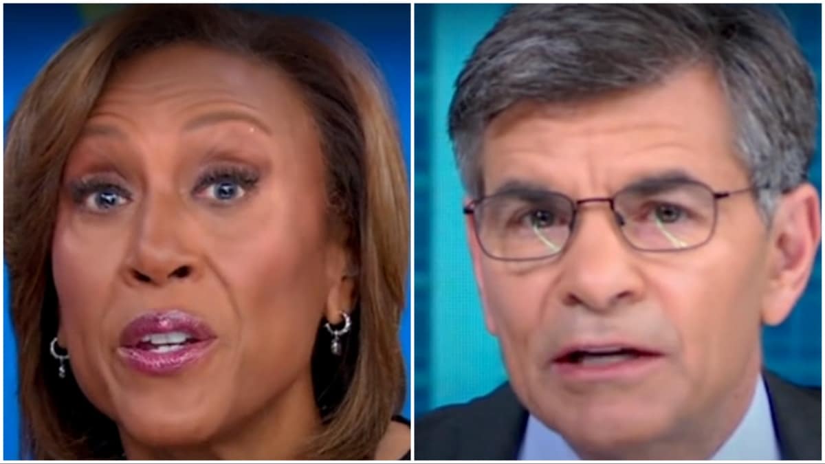 robin roberts and george stephanopoulos face shots from gma