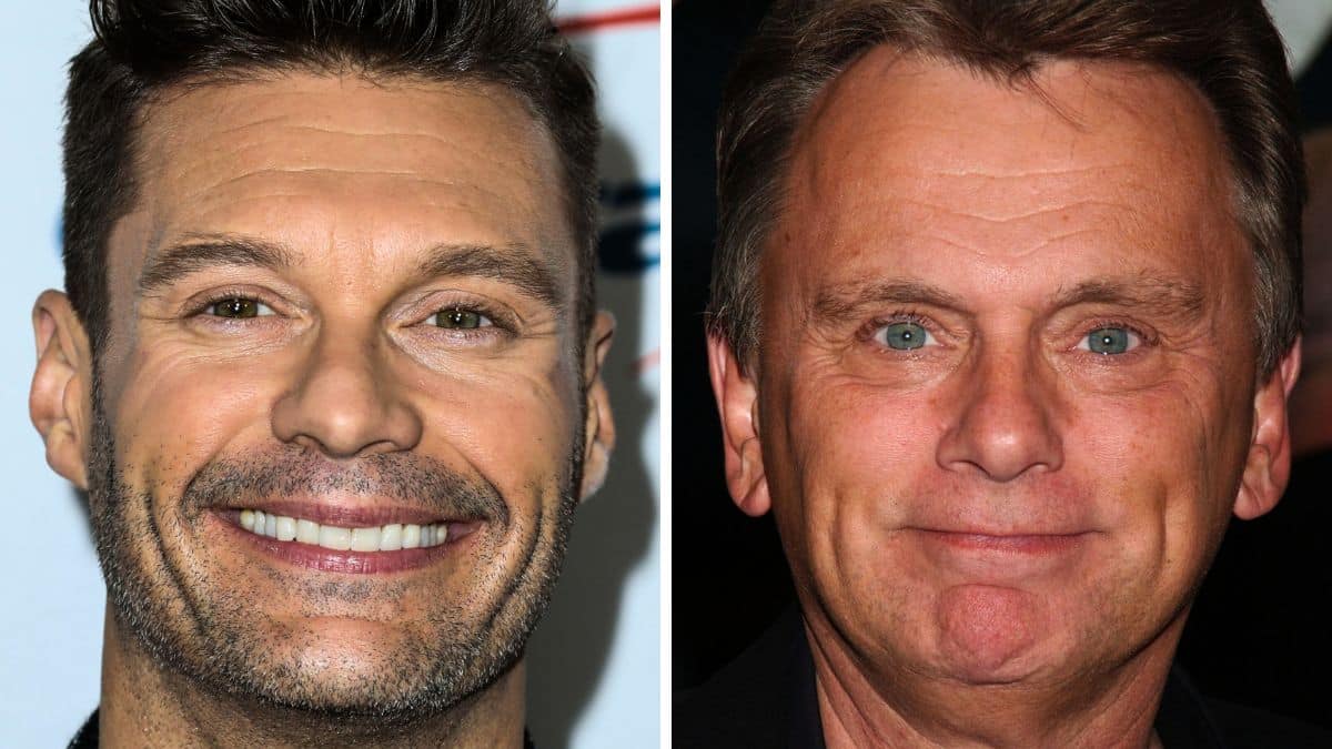 Ryan Seacrest at 102.7 KIIS FM's Jingle Ball and pat sajak at the premiere of Perfect Stranger