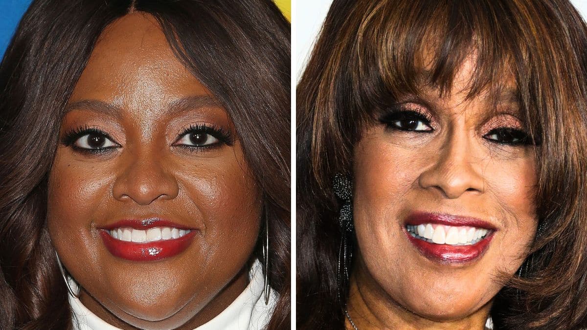 sherri shepherd and gayle king pose on the red carpet for different events