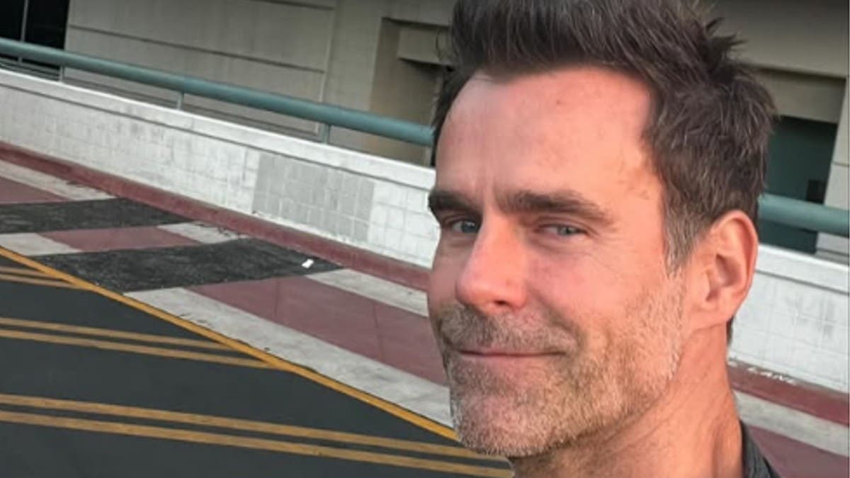 Cameron Mathison outside of the General Hospital studio