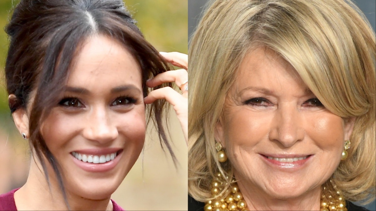 Meghan Markle and Martha Stewart at separate events