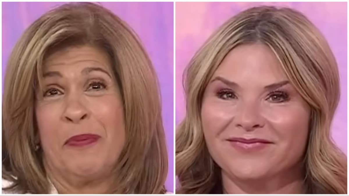 hoda kotb and jenna bush hager face shots from today 4th hour in 2025