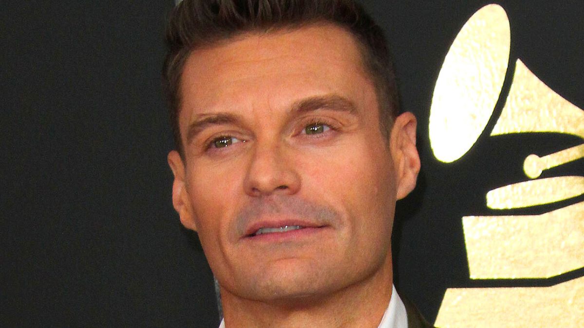 ryan seacrest at the 59th annual grammy awards